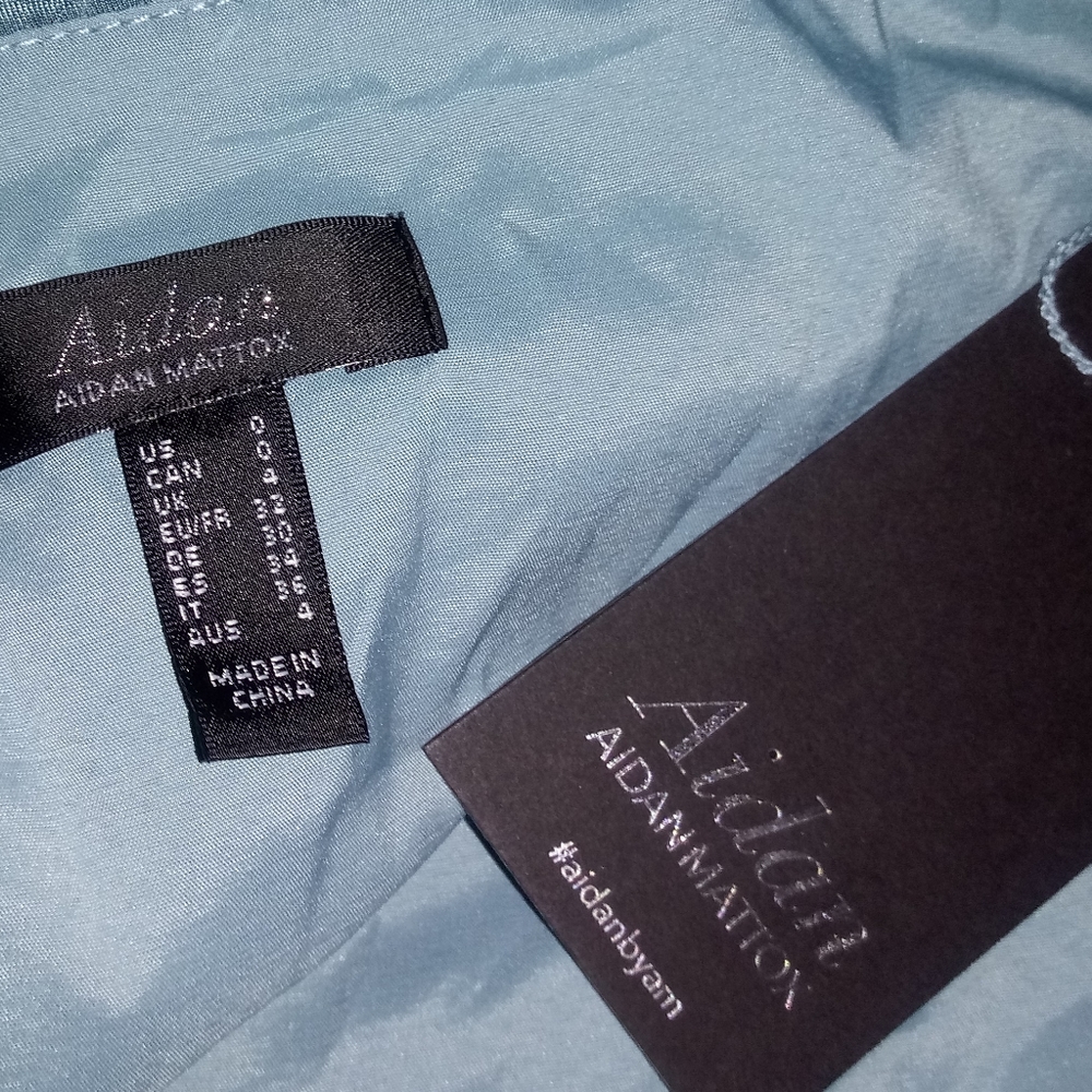 Aidan by Aidan Mattox Sequined Wrap Dress Size 0 - Picture 10 of 10